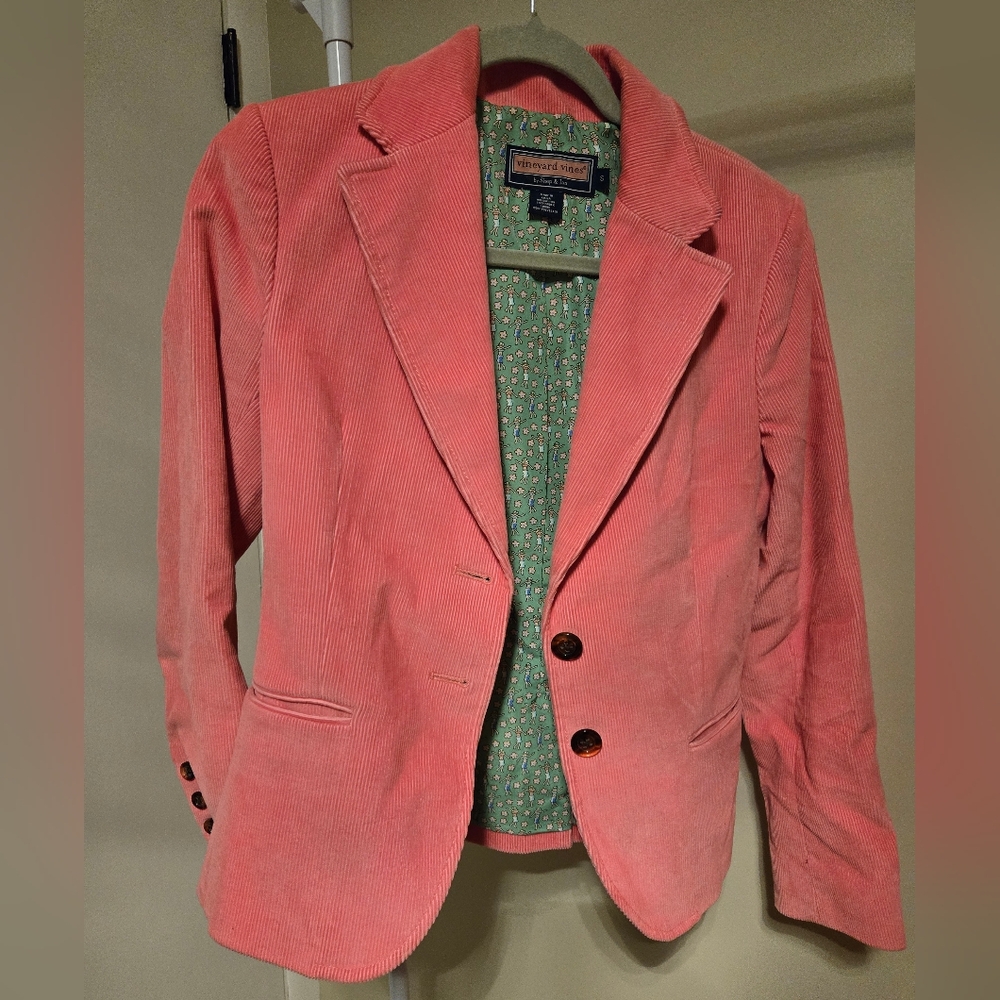 Pink Corduroy Blazer Small